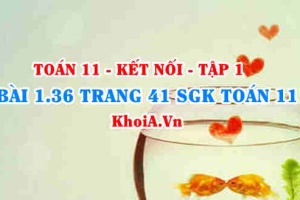 Bài 1.36 trang 41 SGK Toán 11 tập 1 Kết nối tri thức